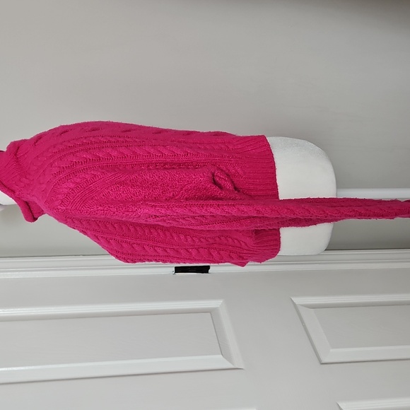 Pilcro Anthropologie Women's Pink Mock-Neck Cable-Knit Sweater Size XS - Picture 8 of 11